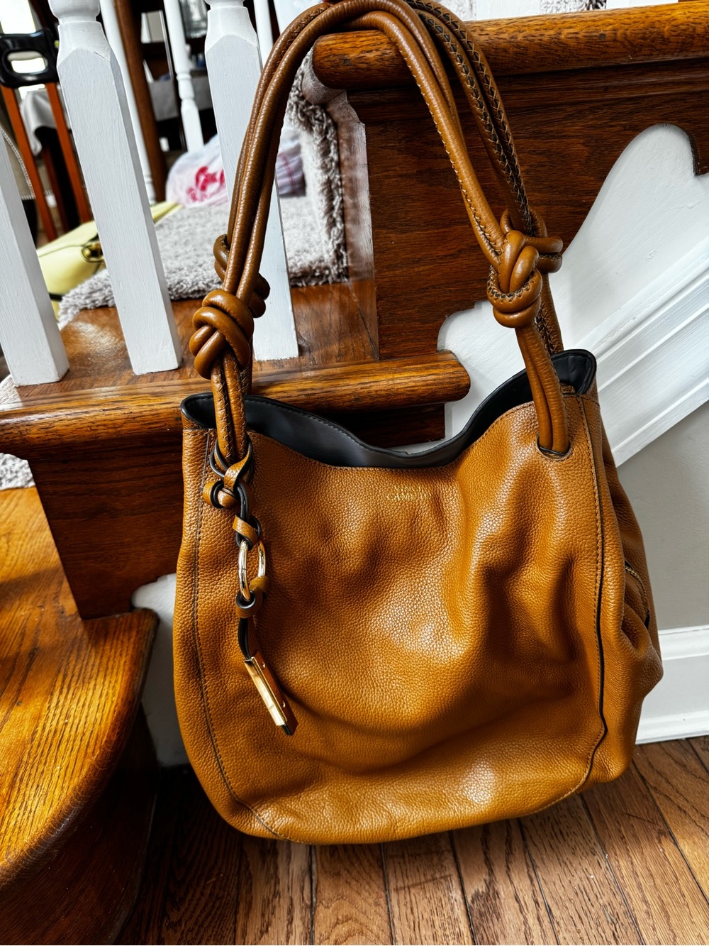 Vince Camuto Pebbled Leather Hobo Bag